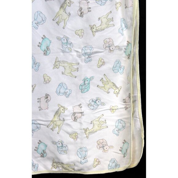 Carter's Baby Cotton Receiving Blanket Baby Animal Bear Giraffe Lamb Duck Unisex - Picture 4 of 8